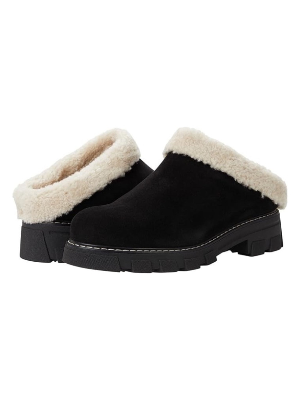 La Canadienne Always Waterproof Black Suede Clog Brand New In Box Size 6